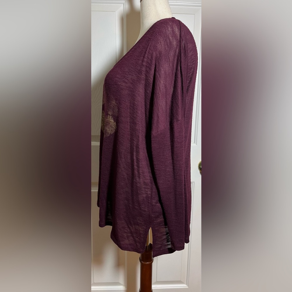 Lane Bryant Women’s Deep Burgundy Top - Picture 3 of 6